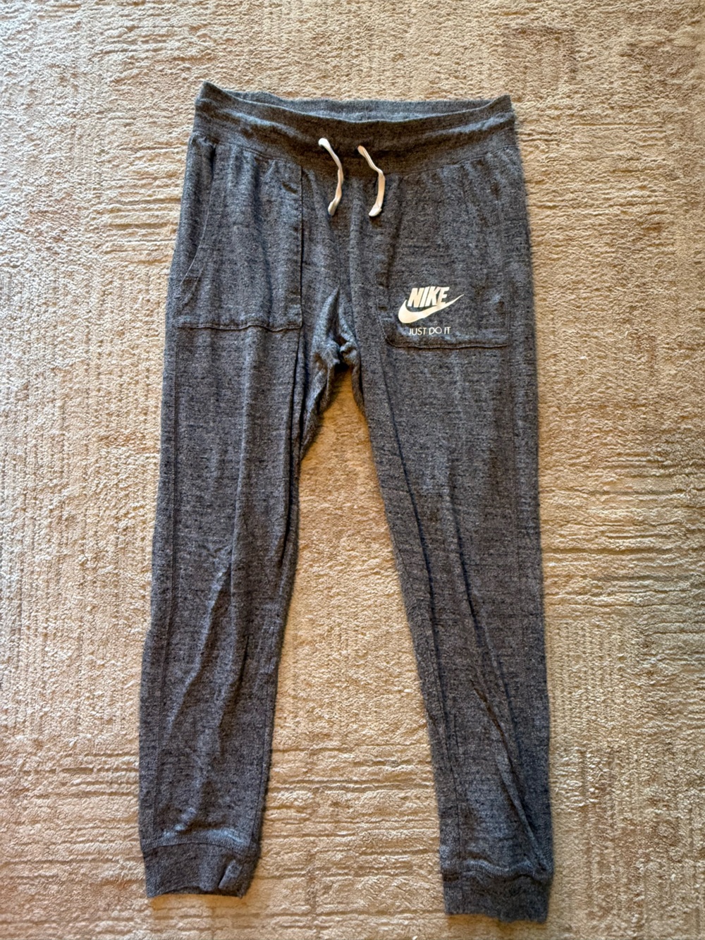 Nike Gray Women's Jogger Pants with Drawstring